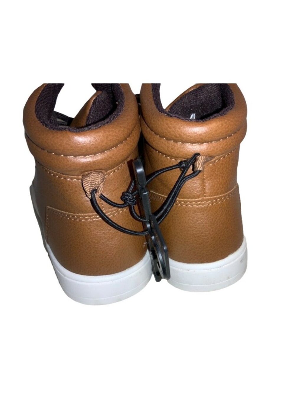 Wonder Nation Kids Brown High-Top Sneakers With Non-Marking Outsole Size Boys 4 - Picture 5 of 14